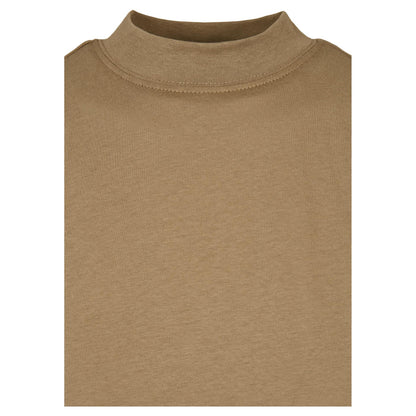 Khaki Green - Side - Urban Classics Womens-Ladies Turtle Extended Shoulder Dress