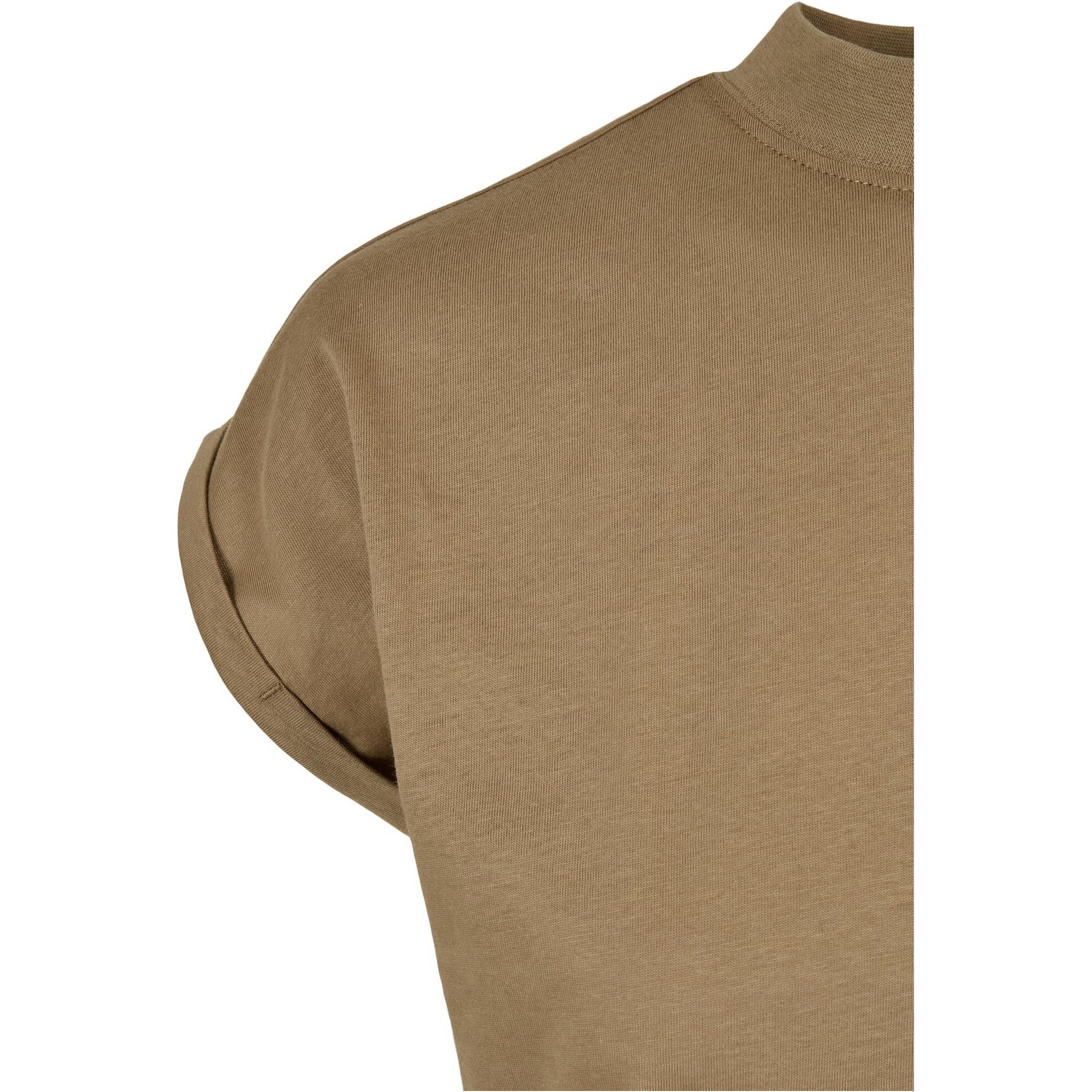 Khaki Green - Lifestyle - Urban Classics Womens-Ladies Turtle Extended Shoulder Dress