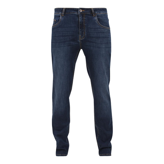 Dark Blue - Front - Urban Classics Mens Denim Stretch Jeans