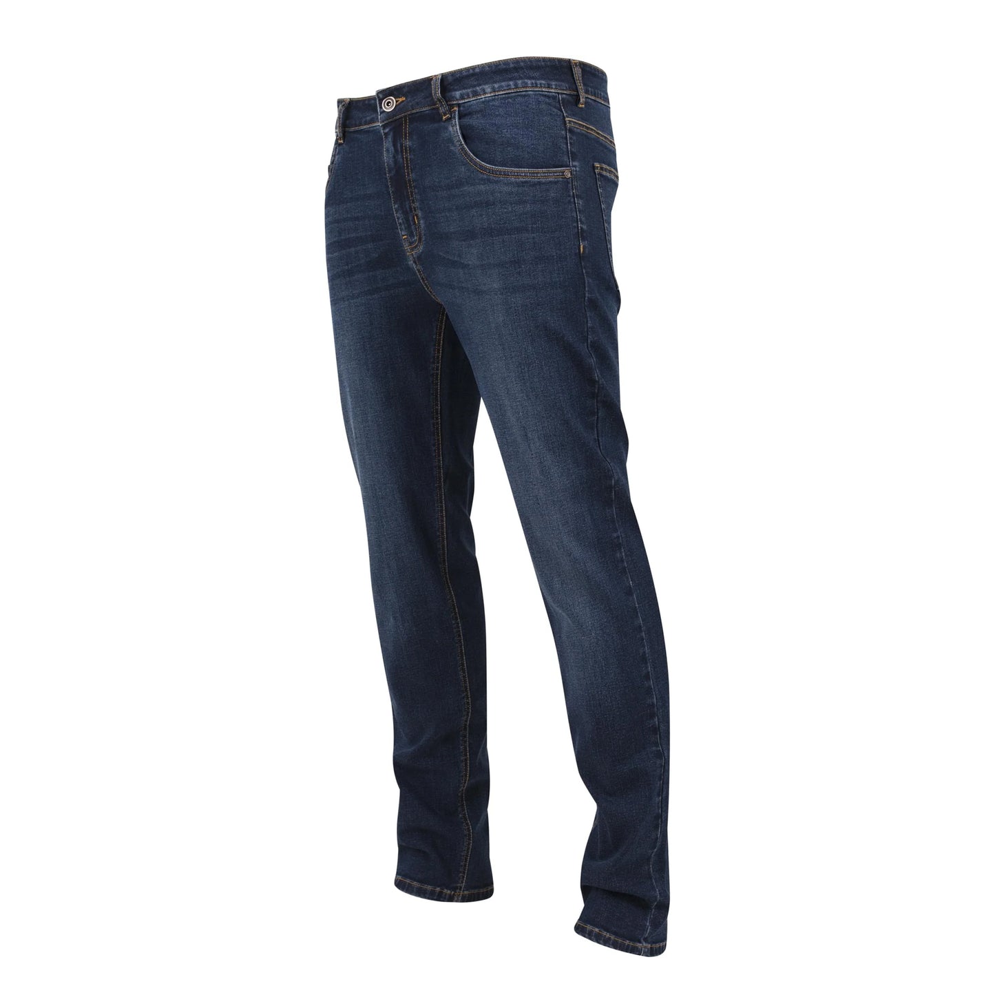 Dark Blue - Pack Shot - Urban Classics Mens Denim Stretch Jeans