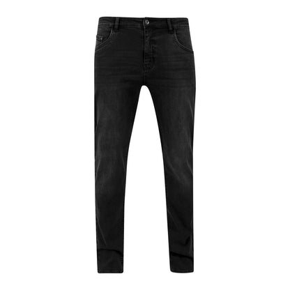 Black Wash - Front - Urban Classics Mens Denim Stretch Jeans