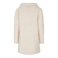 White Sand - Back - Urban Classics Womens-Ladies Sherpa Oversized Coat