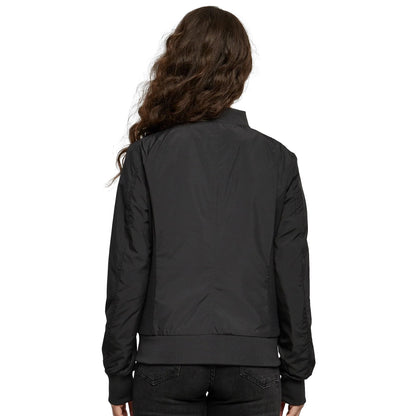 Black - Back - Urban Classics Womens-Ladies Lights Bomber Jacket