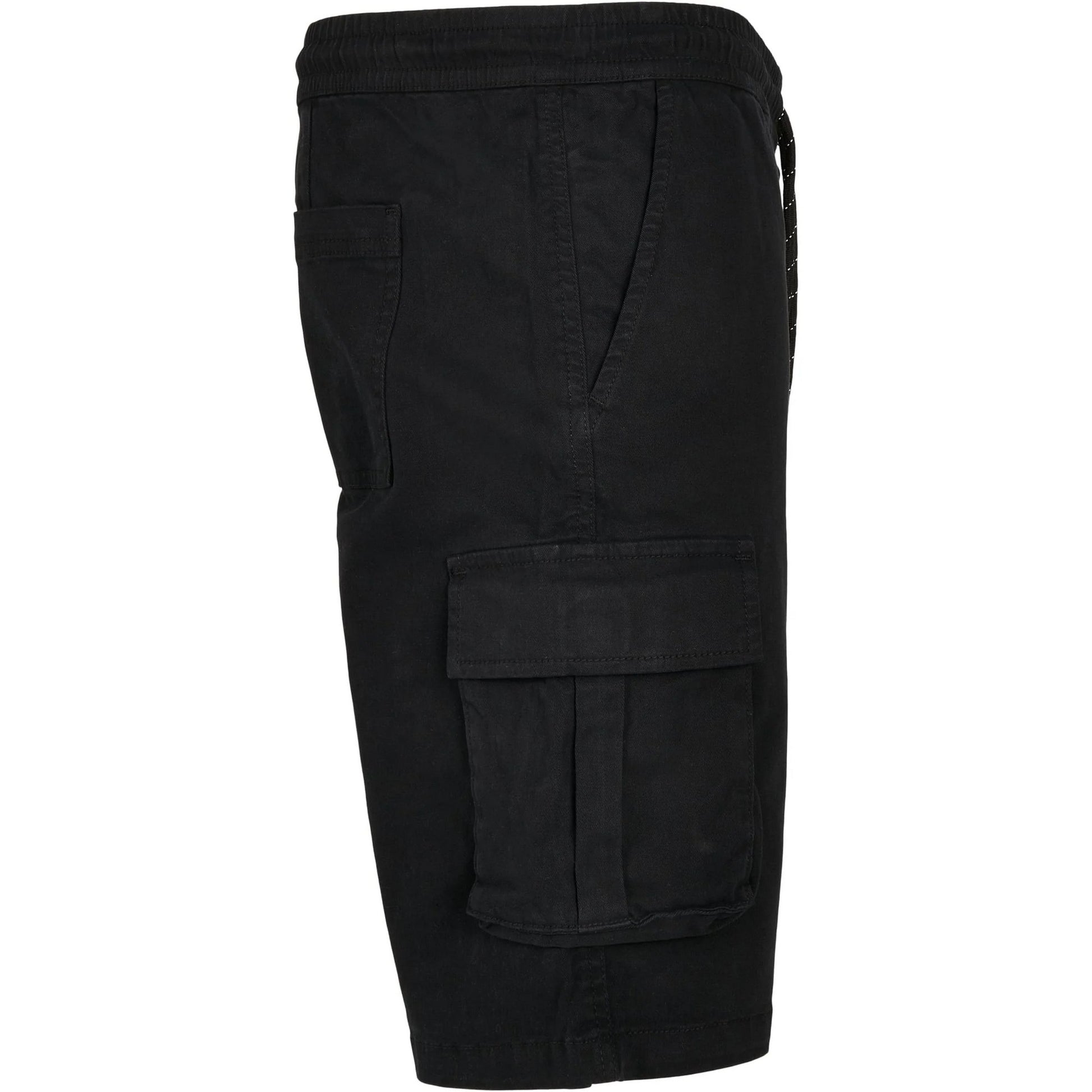 Black - Lifestyle - Urban Classics Mens Drawstring Cargo Shorts