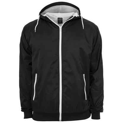 Black-White - Front - Urban Classics Mens Contrast Soft Shell Jacket
