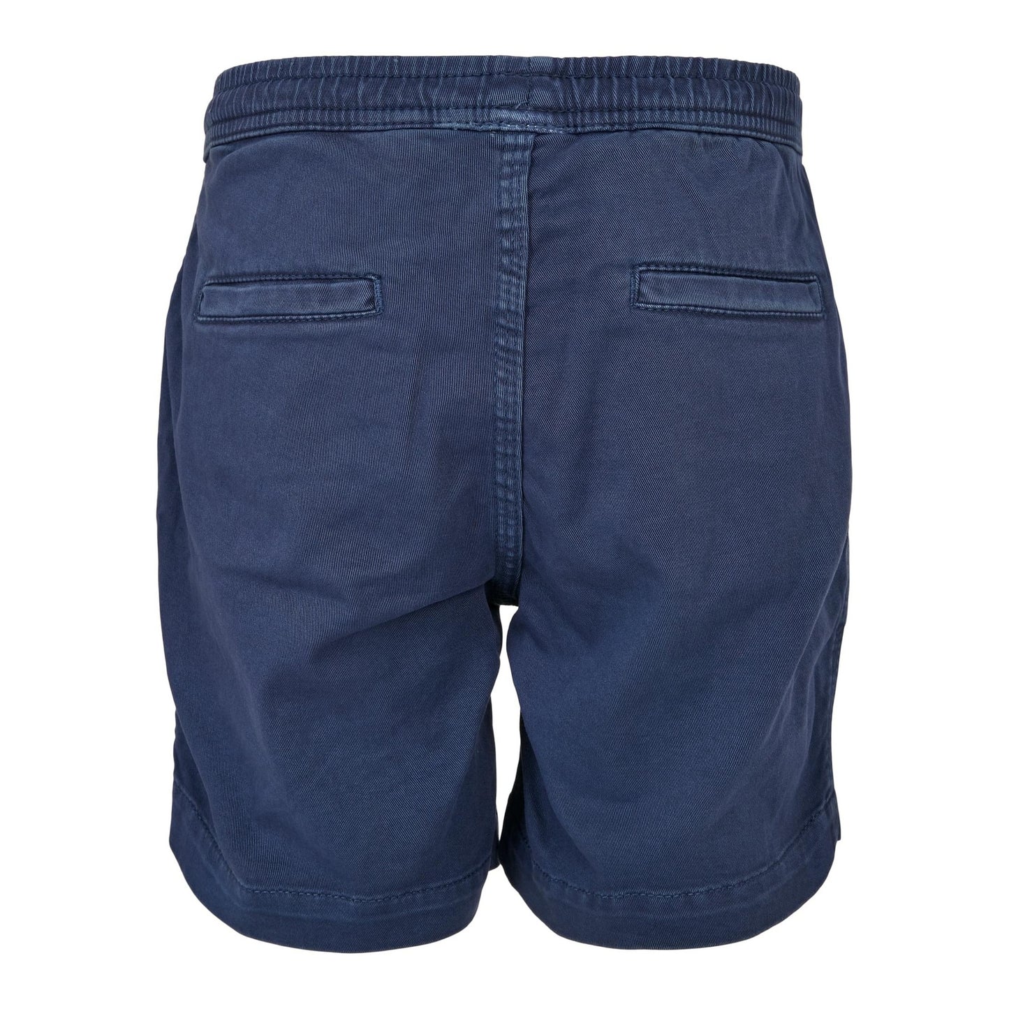 Dark Blue - Back - Urban Classics Boys Twill Stretch Jogging Shorts