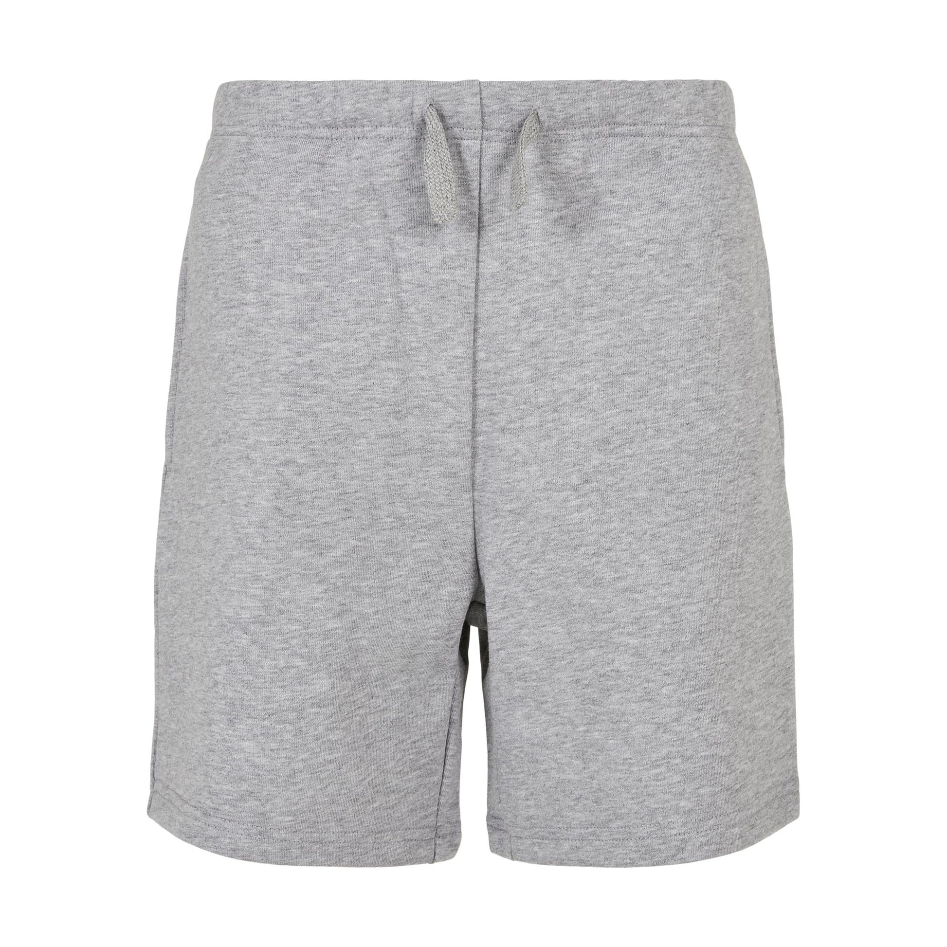 Grey - Front - Urban Classics Boys Basic Sweat Shorts