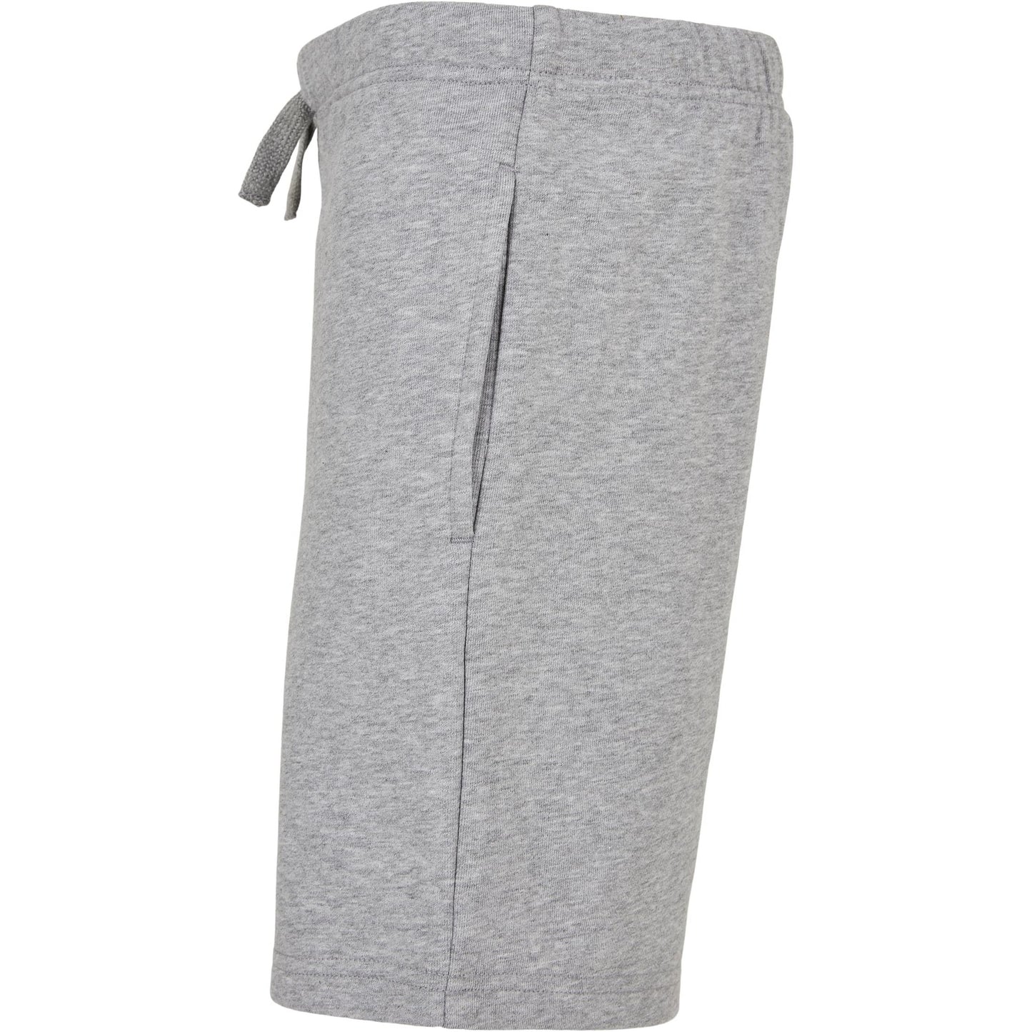 Grey - Side - Urban Classics Boys Basic Sweat Shorts