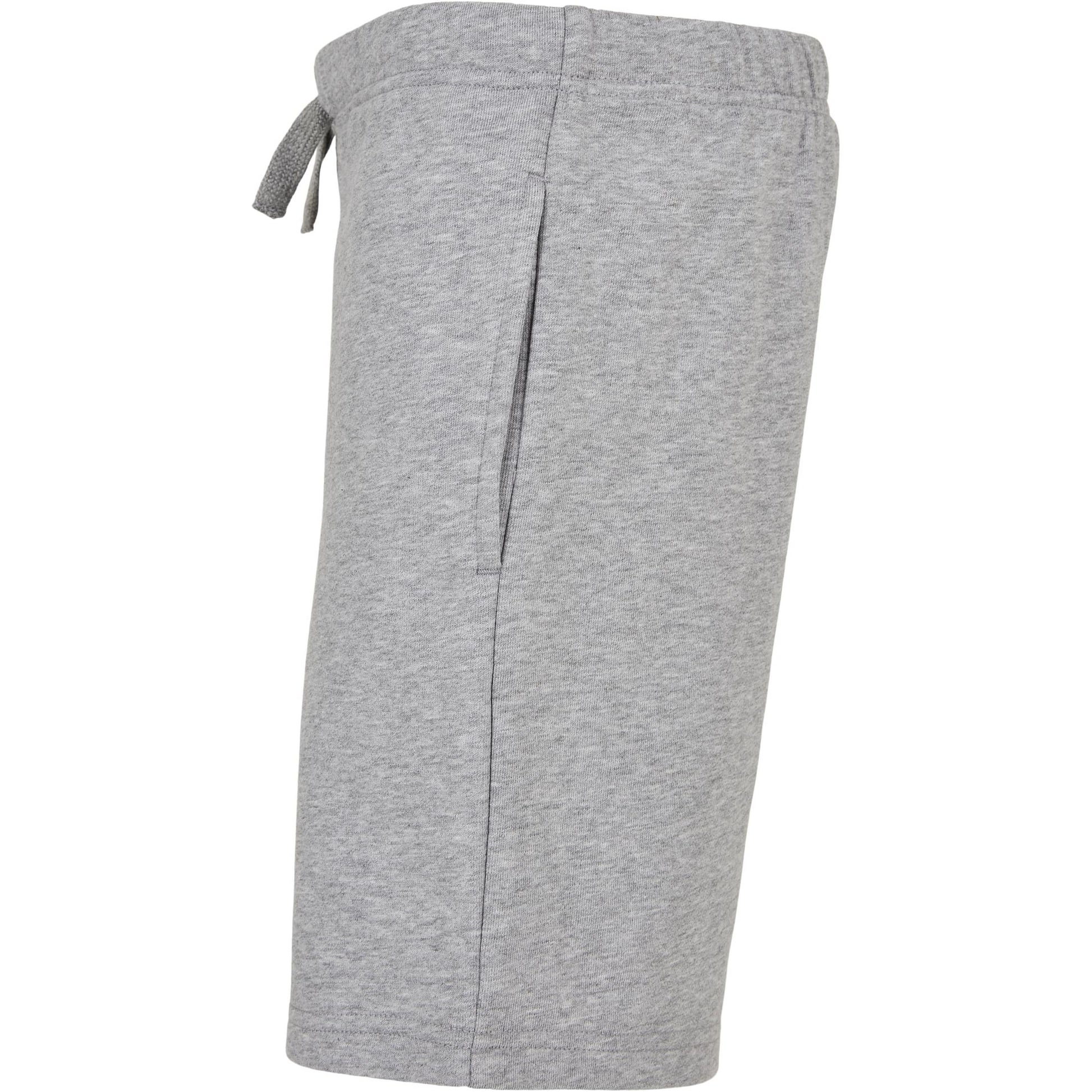 Grey - Side - Urban Classics Boys Basic Sweat Shorts