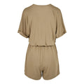 Khaki Brown - Back - Urban Classics Womens-Ladies Modal Short Jumpsuit