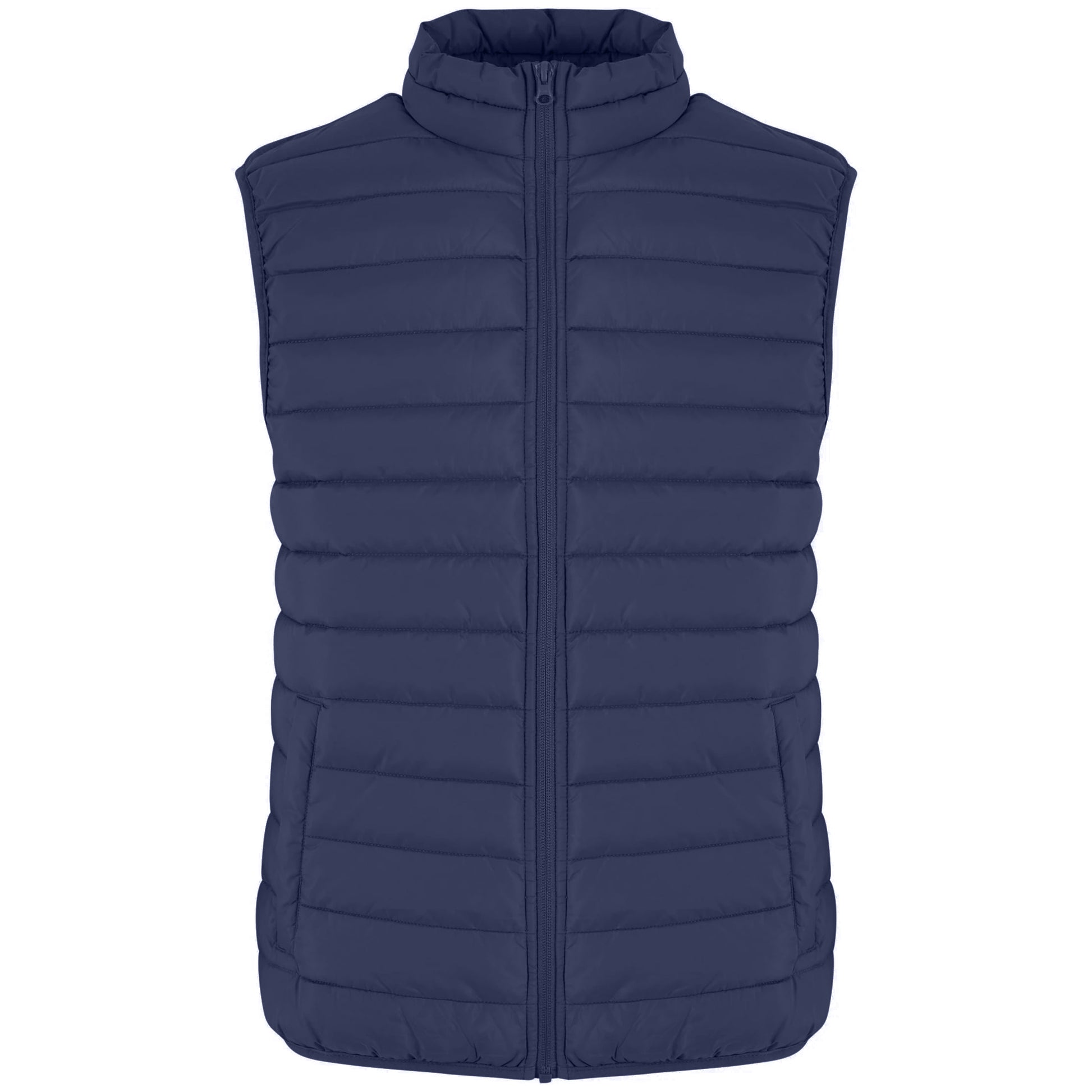 Navy - Front - Urban Classics Mens Basic Lightweight Gilet