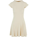 White Sand - Front - Urban Classics Womens-Ladies Ribbed Skater Dress