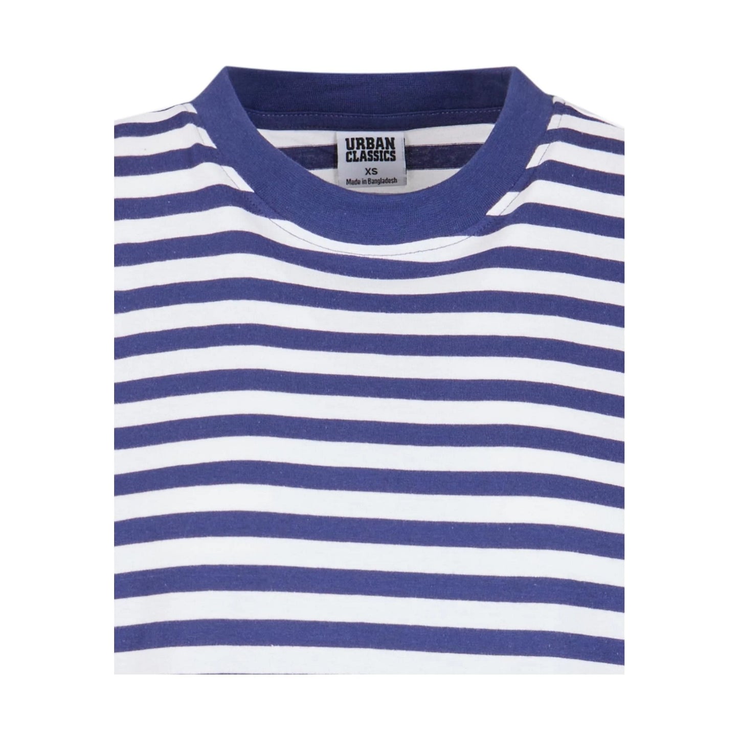 White-Dark Blue - Lifestyle - Urban Classics Womens-Ladies Striped Oversized T-Shirt Dress