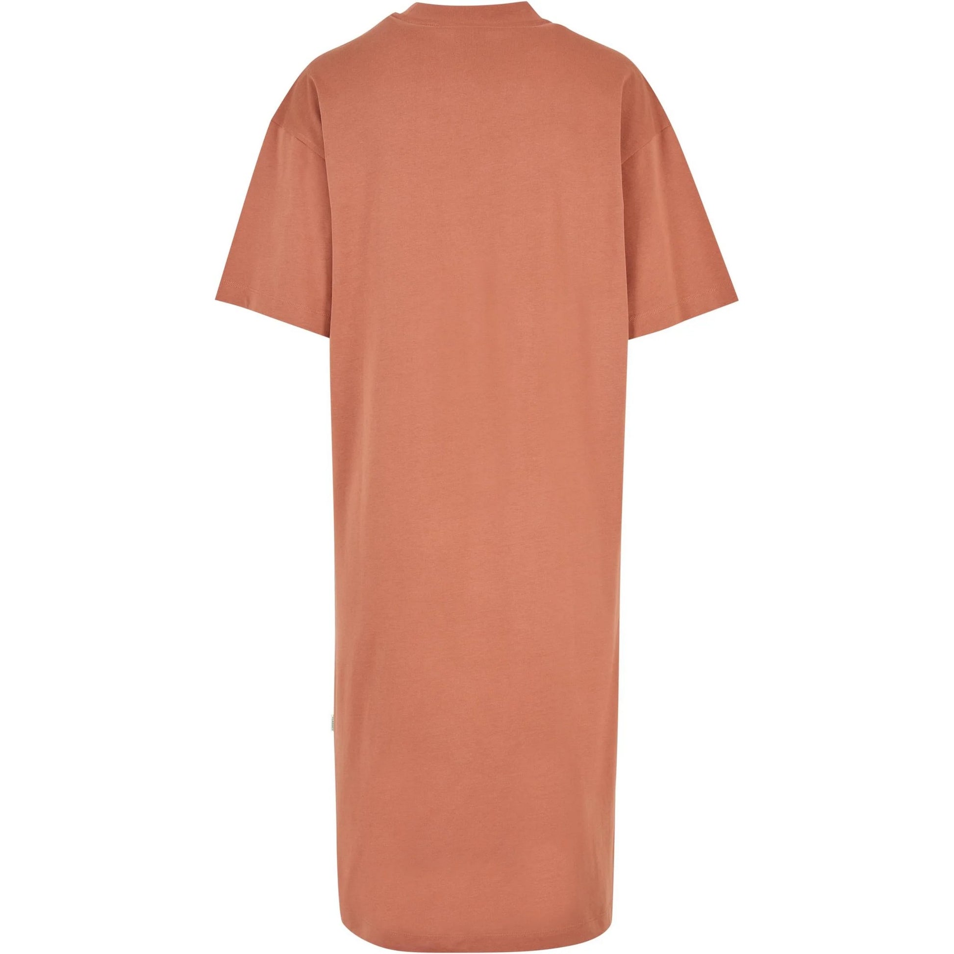 Terracotta - Back - Urban Classics Womens-Ladies Long Organic Oversized T-Shirt Dress