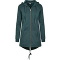 Bottle Green - Front - Urban Classics Womens-Ladies Sweat Parka