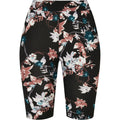 Black - Front - Urban Classics Womens-Ladies Soft Flowers Cycling Shorts