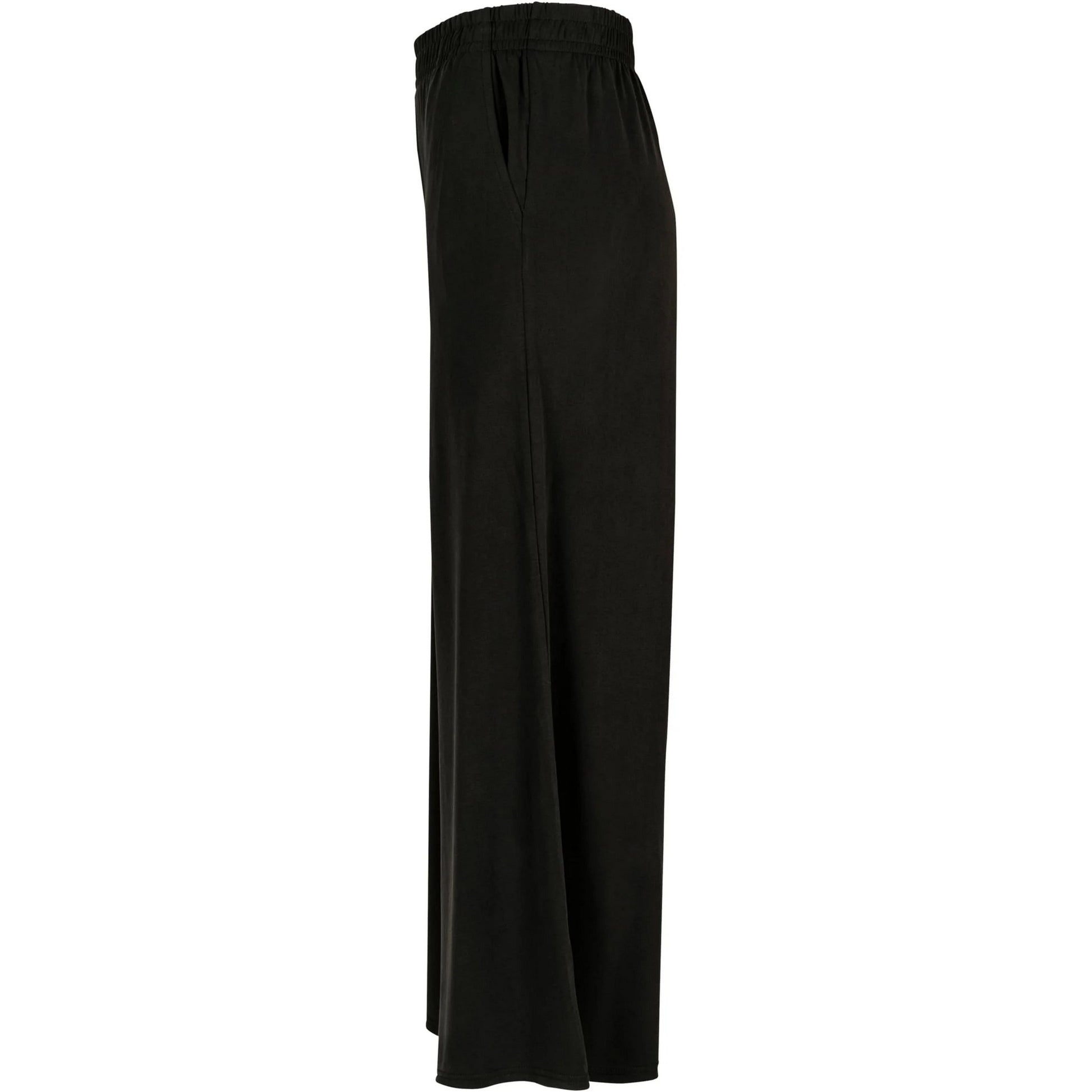 Black - Side - Urban Classics Womens-Ladies Modal Culottes
