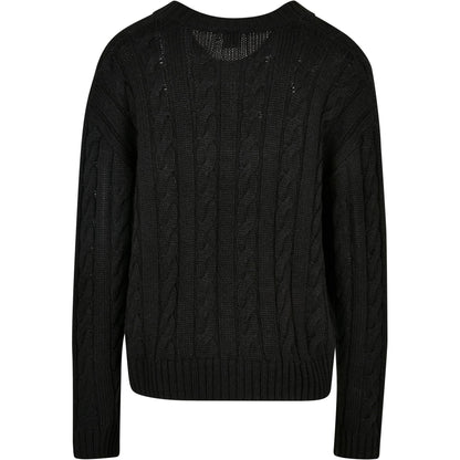 Black - Back - Urban Classics Mens Boxy Cardigan