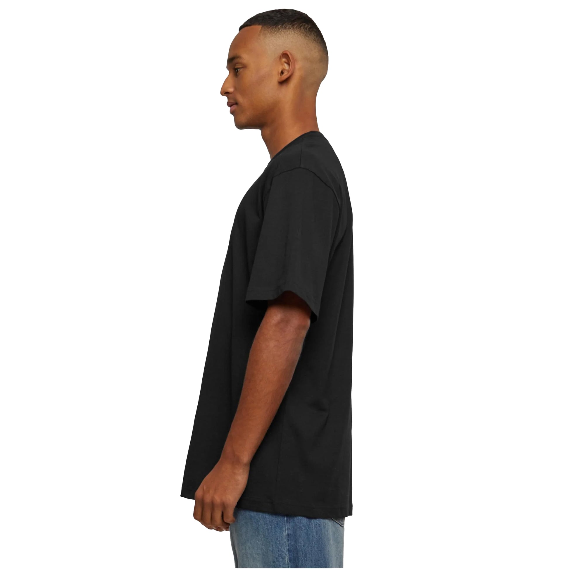 Black - Lifestyle - Urban Classics Mens Plain Tall T-Shirt