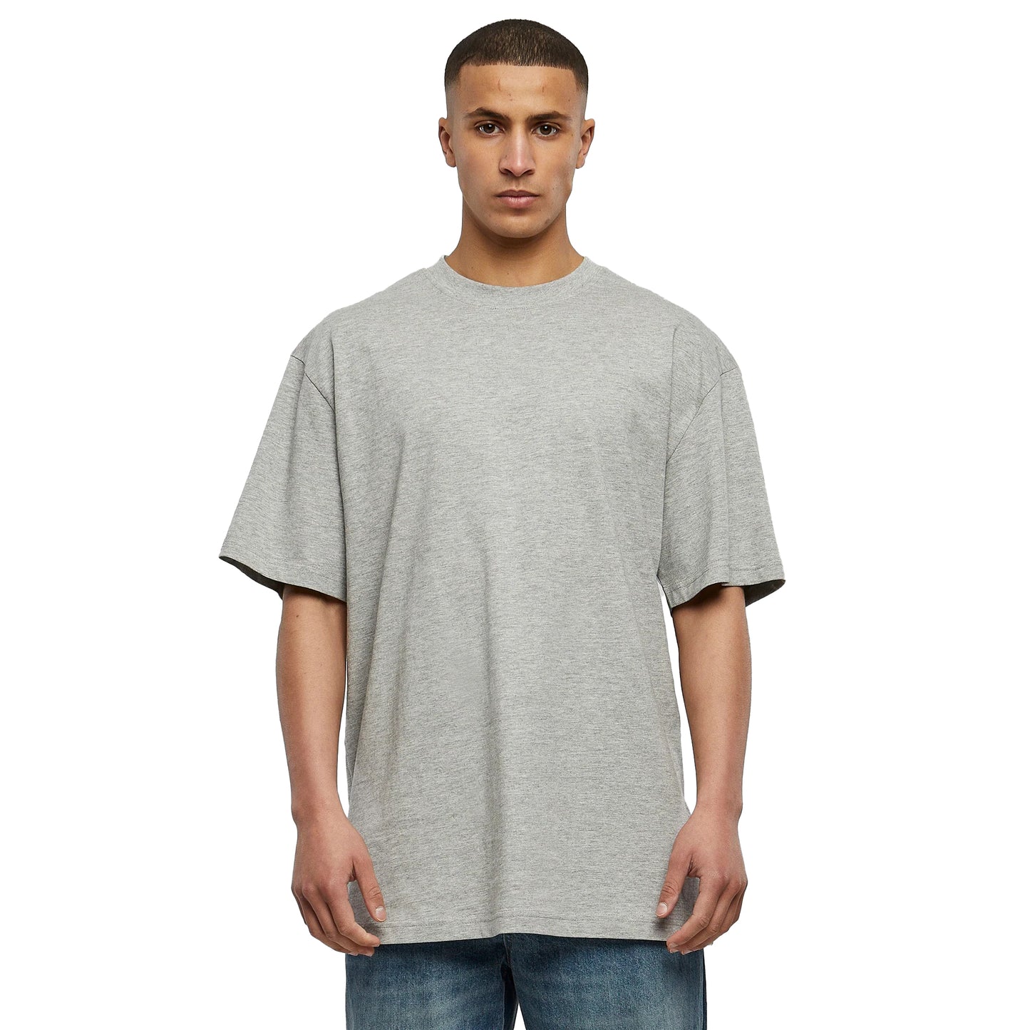 Grey - Front - Urban Classics Mens Plain Tall T-Shirt