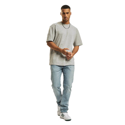 Grey - Side - Urban Classics Mens Plain Tall T-Shirt