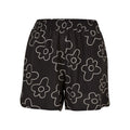 Black - Front - Urban Classics Womens-Ladies Viscose All-Over Print Resort Shorts