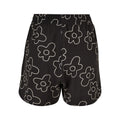 Black - Back - Urban Classics Womens-Ladies Viscose All-Over Print Resort Shorts