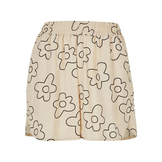 Soft Seagrass - Front - Urban Classics Womens-Ladies Viscose All-Over Print Resort Shorts