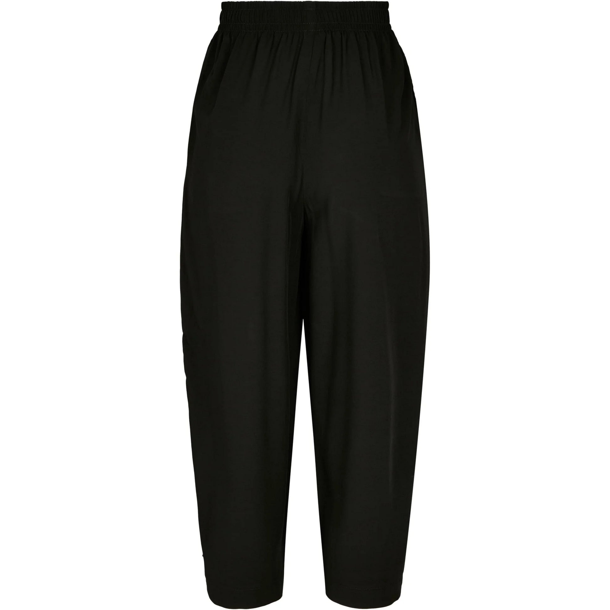 Black - Back - Urban Classics Womens-Ladies Viscose Wide Leg Culottes