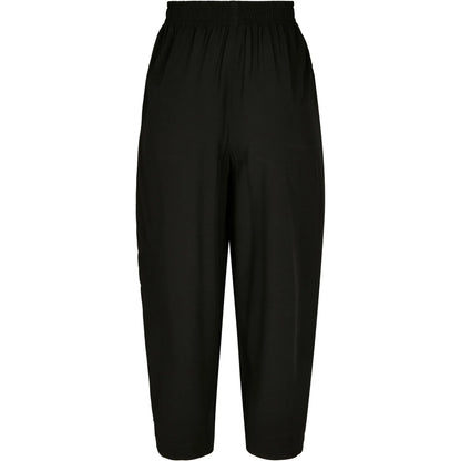 Black - Back - Urban Classics Womens-Ladies Viscose Wide Leg Culottes