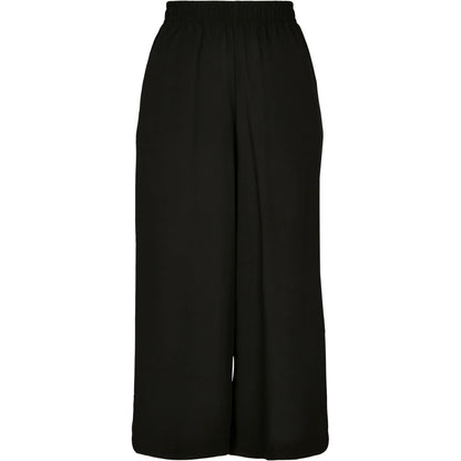 Black - Front - Urban Classics Womens-Ladies Viscose Wide Leg Culottes