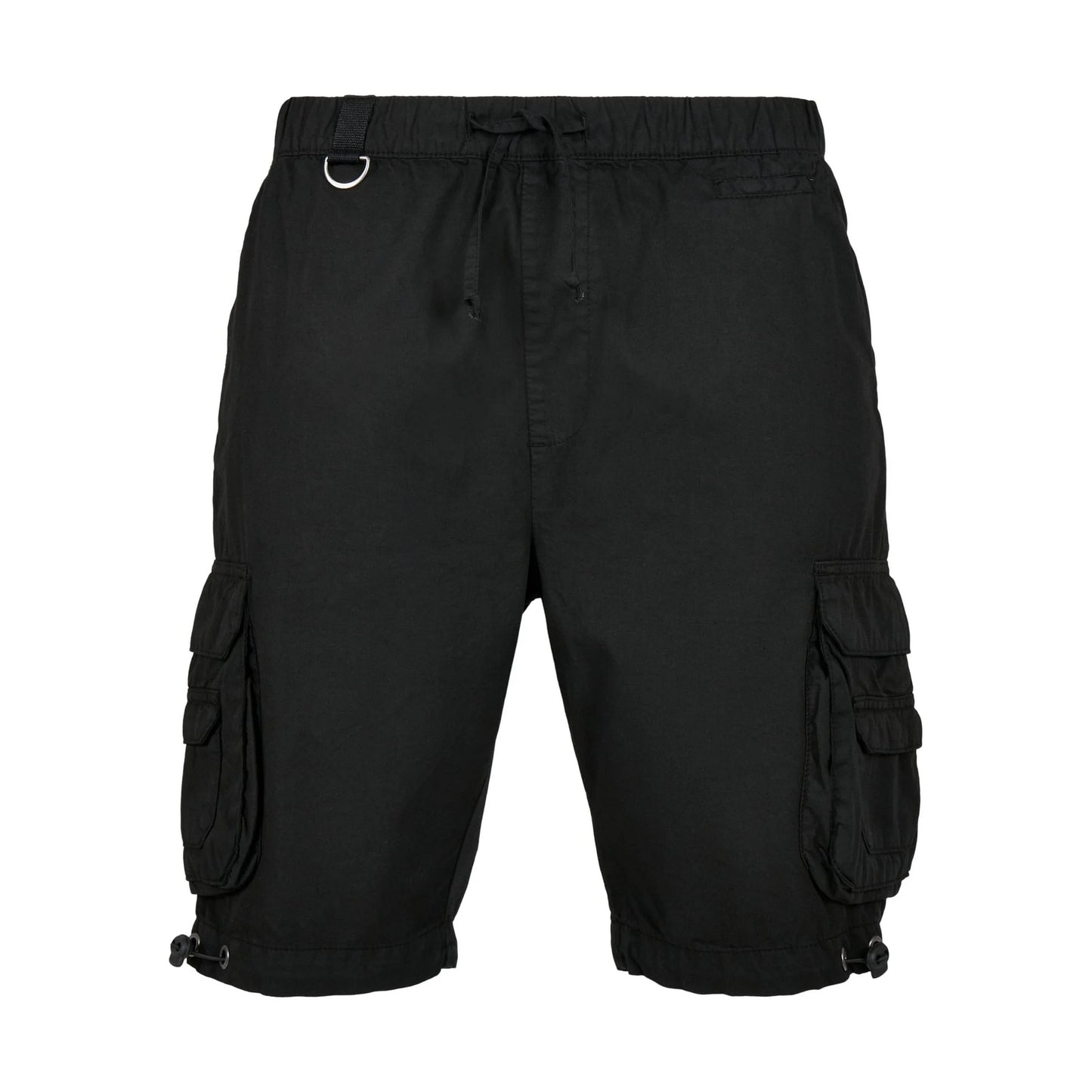 Black - Front - Urban Classics Mens Double Pocket Cargo Shorts