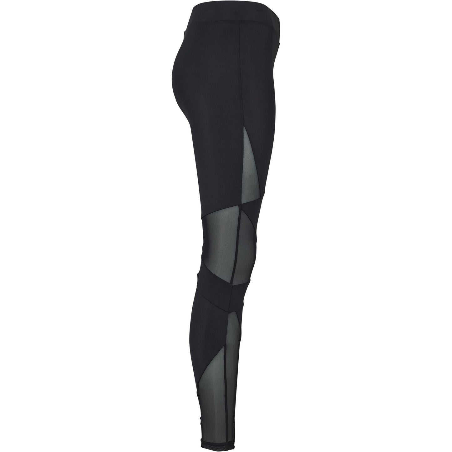 Black - Lifestyle - Urban Classics Womens-Ladies Tech Mesh Triangle Leggings