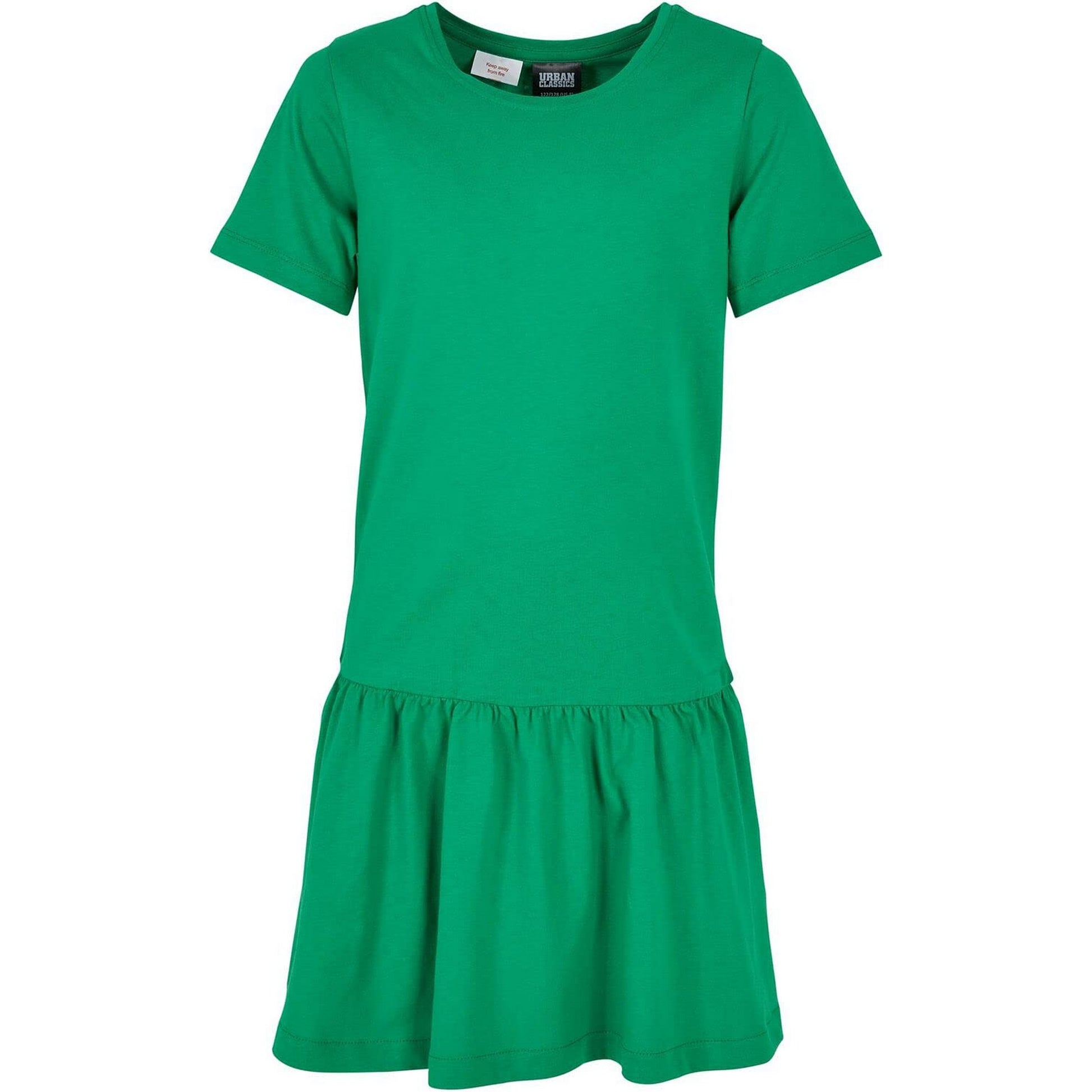 Bodega Green - Front - Urban Classics Girls Valance T-Shirt Dress
