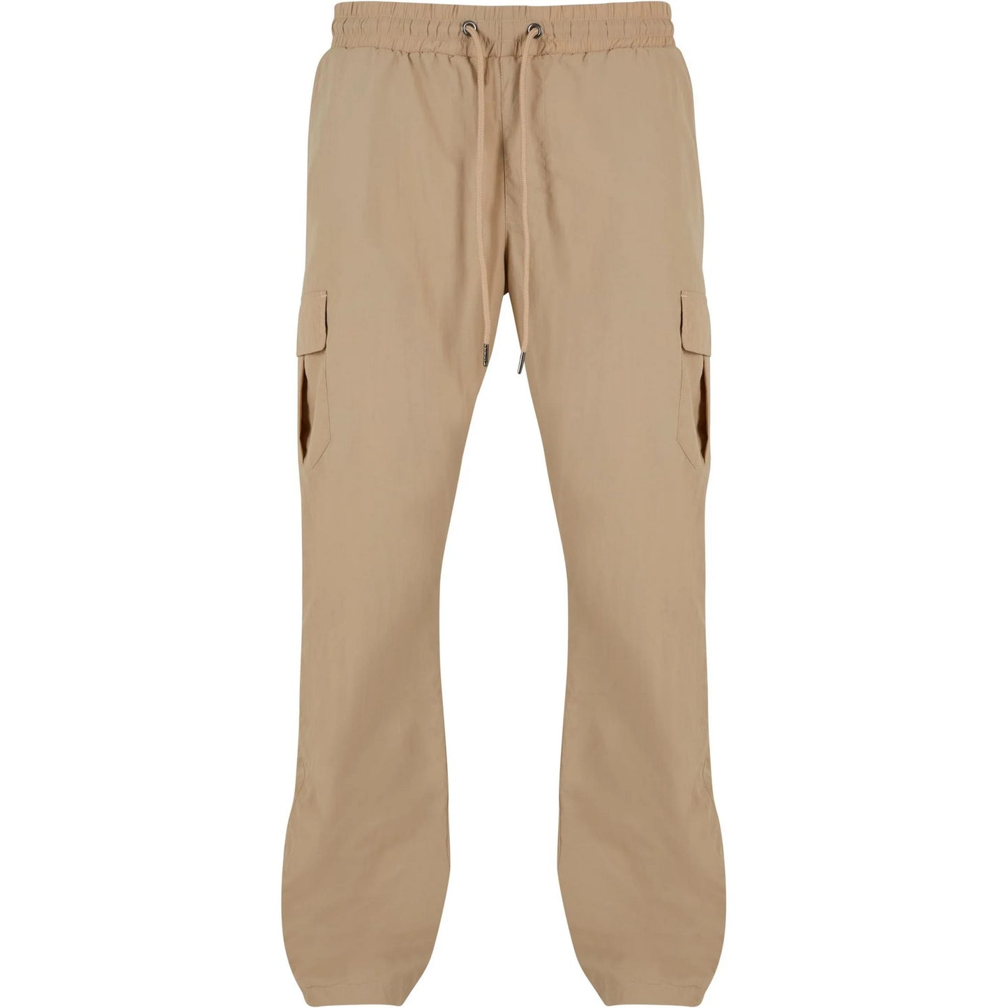 Concrete - Front - Urban Classics Mens Nylon Straight Leg Cargo Trousers
