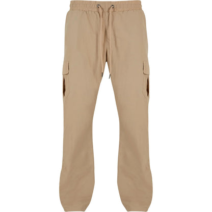 Concrete - Front - Urban Classics Mens Nylon Straight Leg Cargo Trousers