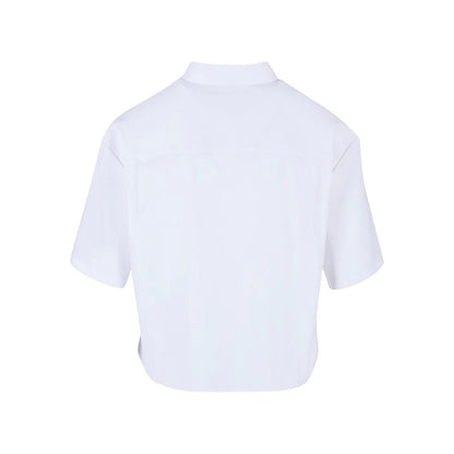 White - Back - Urban Classics Womens-Ladies Oversized Shirt