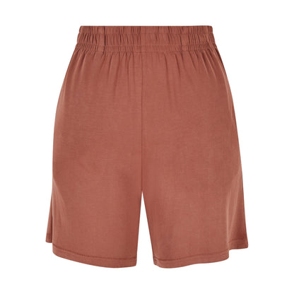 Terracotta - Front - Urban Classics Womens-Ladies Modal Shorts