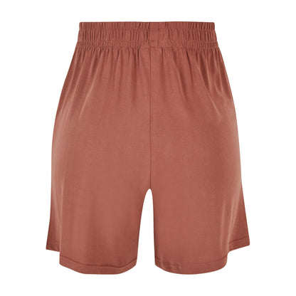Terracotta - Back - Urban Classics Womens-Ladies Modal Shorts