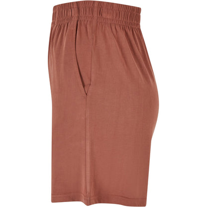 Terracotta - Side - Urban Classics Womens-Ladies Modal Shorts