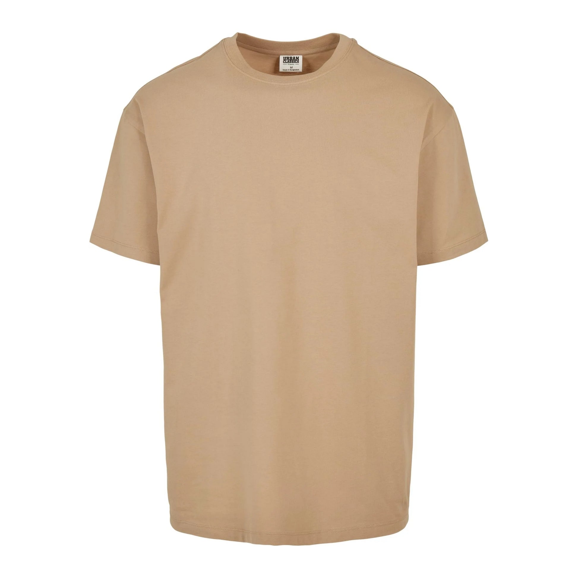 Union Beige - Front - Urban Classics Mens Basic Organic Cotton T-Shirt