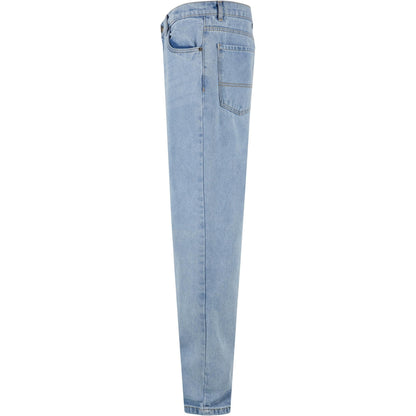 New Light Blue Washed - Side - Urban Classics Mens Heavyweight Straight Jeans