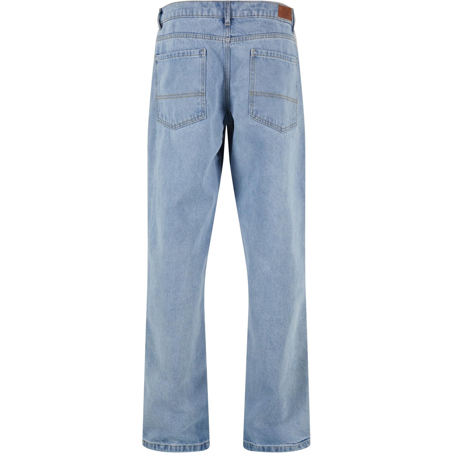 New Light Blue Washed - Back - Urban Classics Mens Heavyweight Straight Jeans
