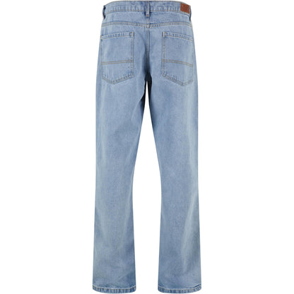 New Light Blue Washed - Back - Urban Classics Mens Heavyweight Straight Jeans
