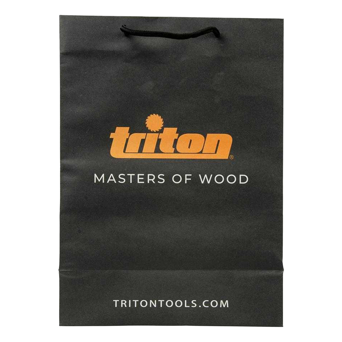 Black - Front - Triton Paper Bag