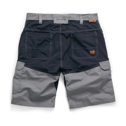 Graphite-Grey - Back - Scruffs Mens Shorts