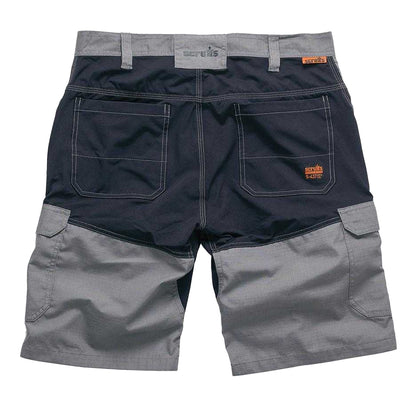 Graphite-Grey - Back - Scruffs Mens Trade Flex Holster Pocket Shorts