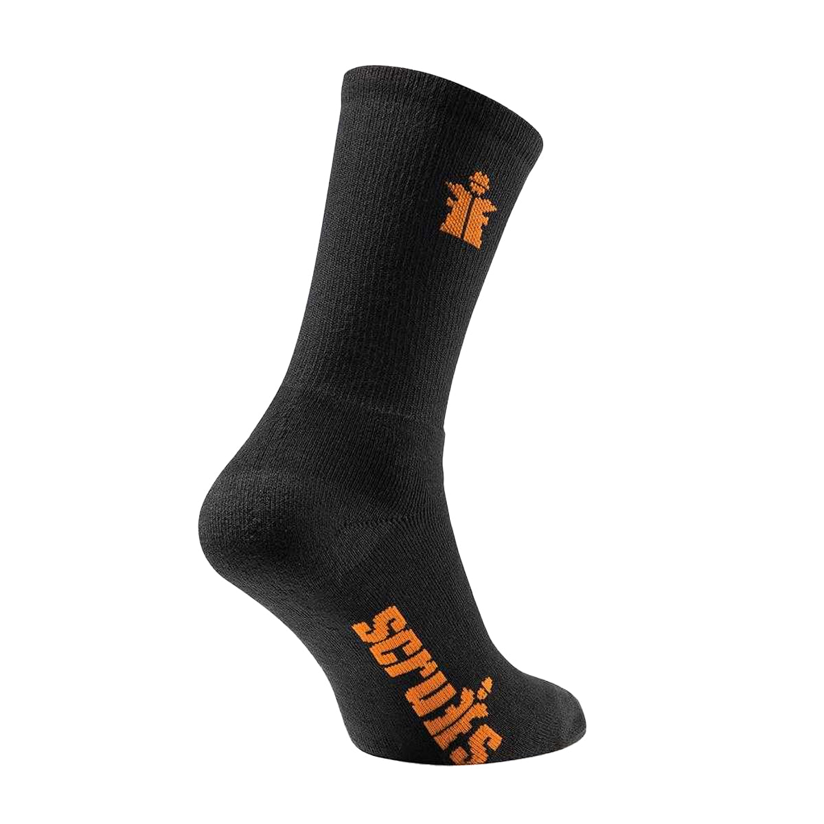 Black - Side - Scruffs Unisex Adult Work Socks (Pack of 3)