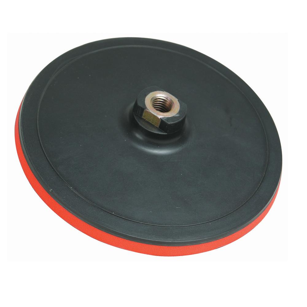 Black - Side - Silverline Hook and Loop Backing Pad