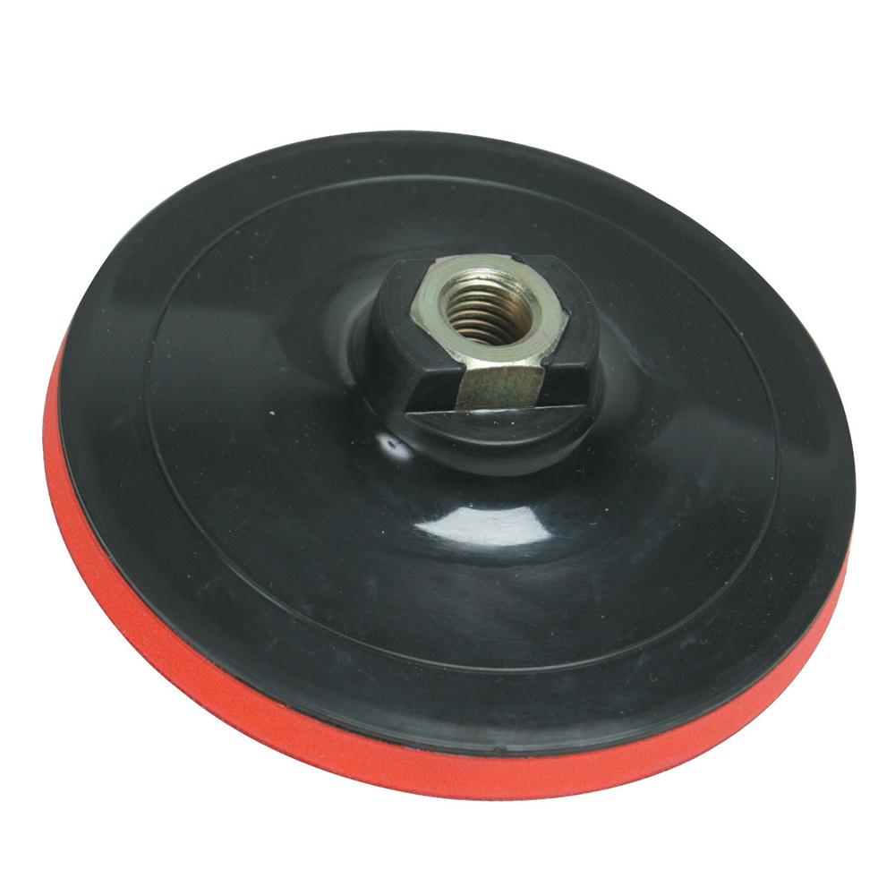 Black - Front - Silverline Hook and Loop Backing Pad